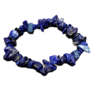 Rough tumbled bead lapis lazuli bracelet