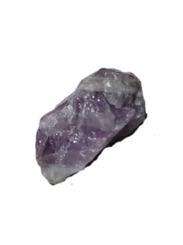 Rough cut amethyst crystal