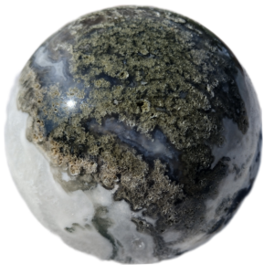 Large Moss agate sphere